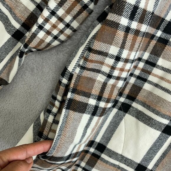 NEW HFX Men's S Plaid Shirt Jacket Wool Blend - Picture 6 of 11